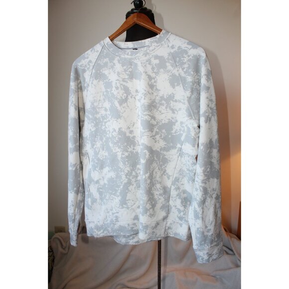 Lululemon Men's City Sweat Tie Dye Sweatshirt Size M Crew Neck Pull over Sporty - Picture 5 of 9